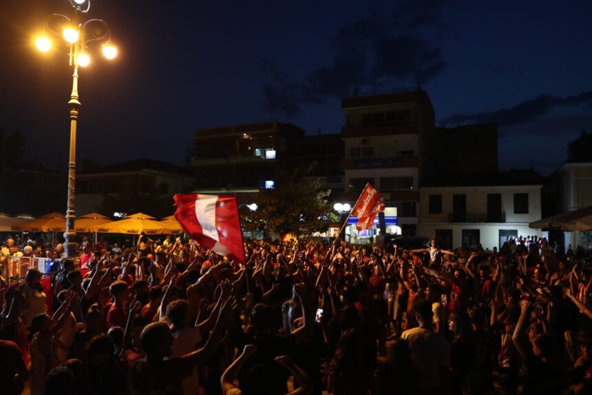 Ολυμπιακός: Γιόρτασαν το ευρωπαϊκό στην Πρέβεζα